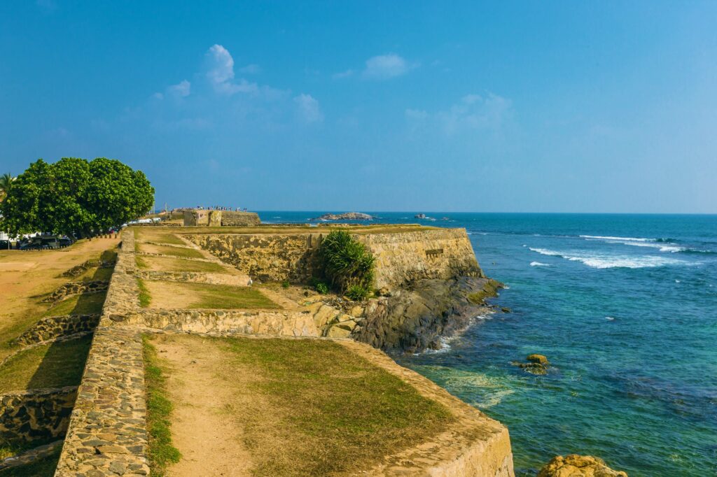 view from walls at fort Galle
